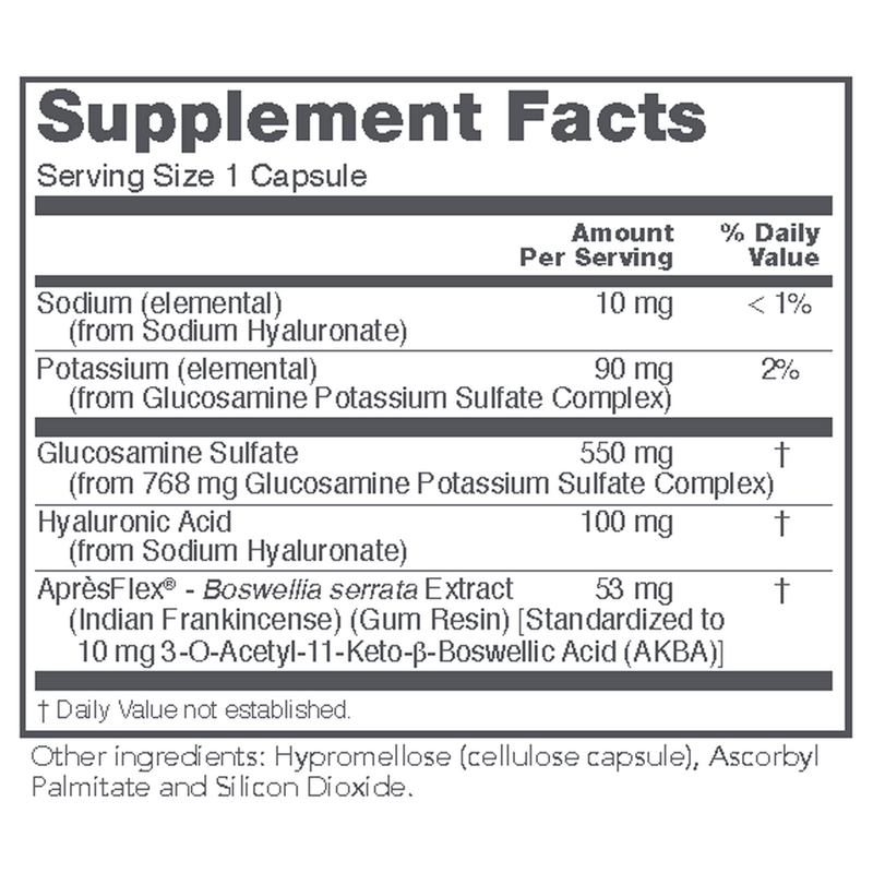 Proto-Flex (60 Capsules) - supplement facts