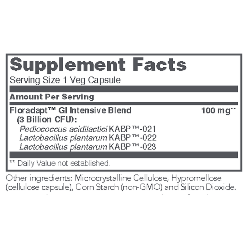 Intestinal Biotic Support 3 Billion CFU (60 Capsules) - supplement facts