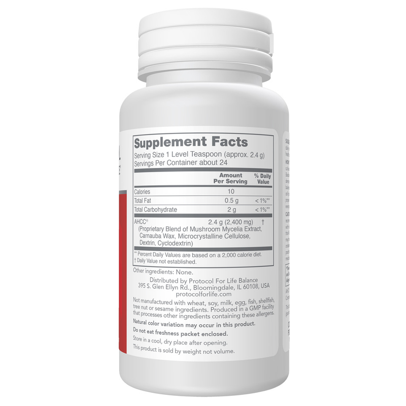 AHCC® Powder (57 g) - supplement facts