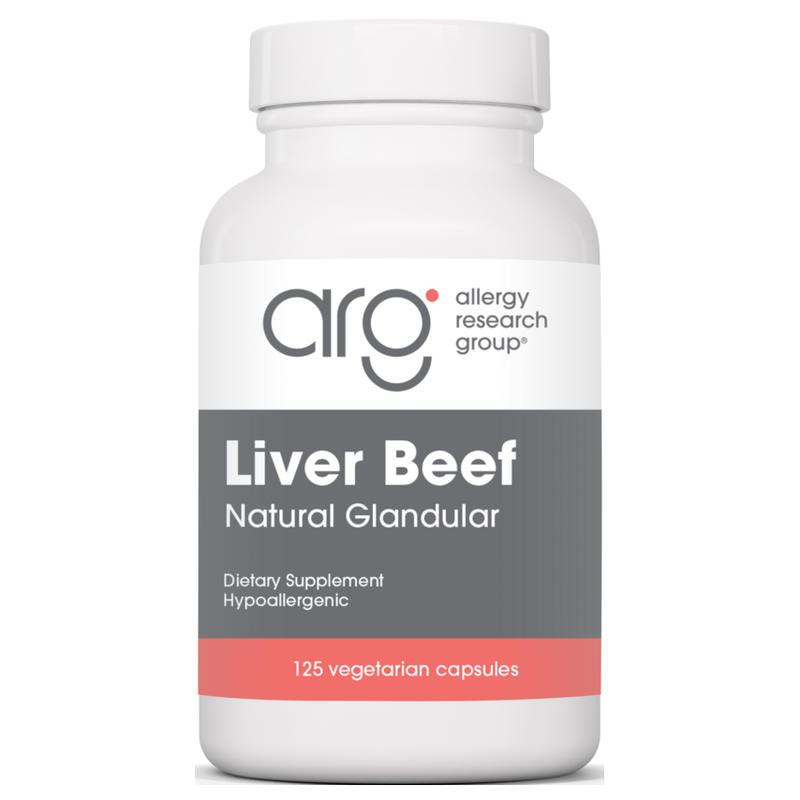Liver Beef Natural Glandular (125 Capsules)