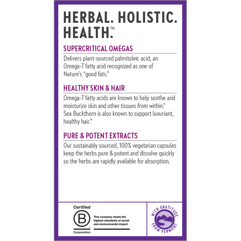 Omega 7: Sea Buckthorn Blend (60 Capsules)