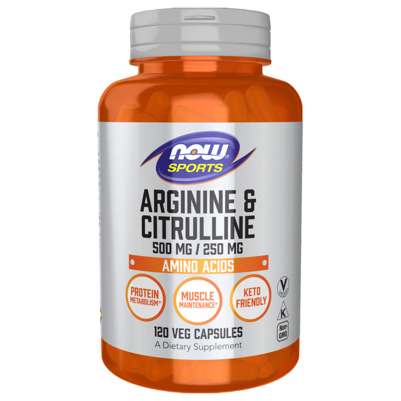 Arginine 500mg Citrulline 250mg (120 Capsules)