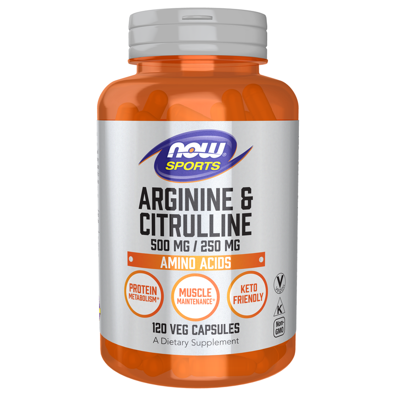 Arginine 500mg Citrulline 250mg (120 Capsules)