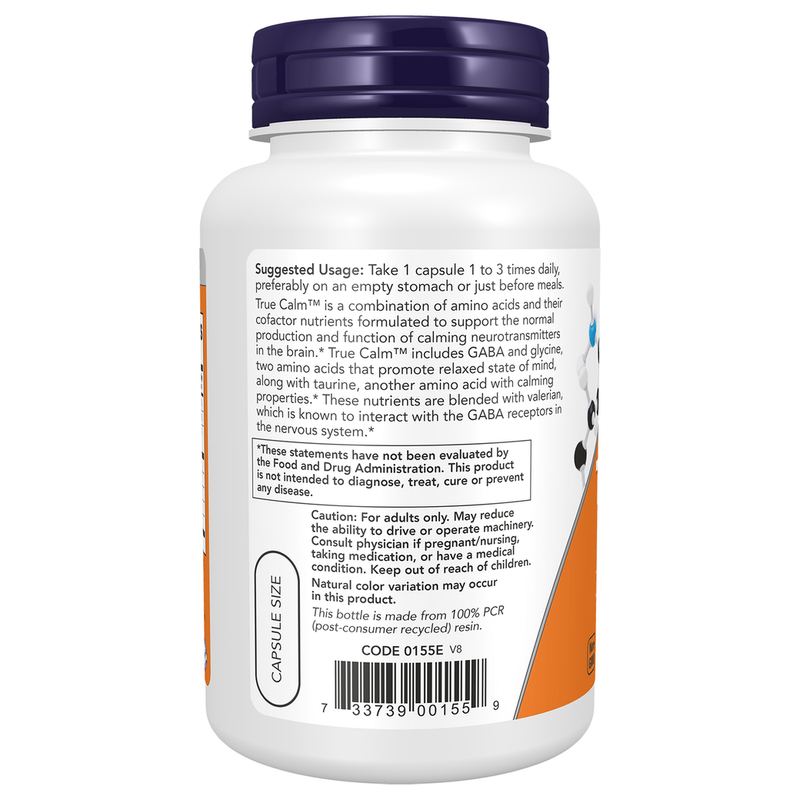 True Calm (90 Capsules) - left view