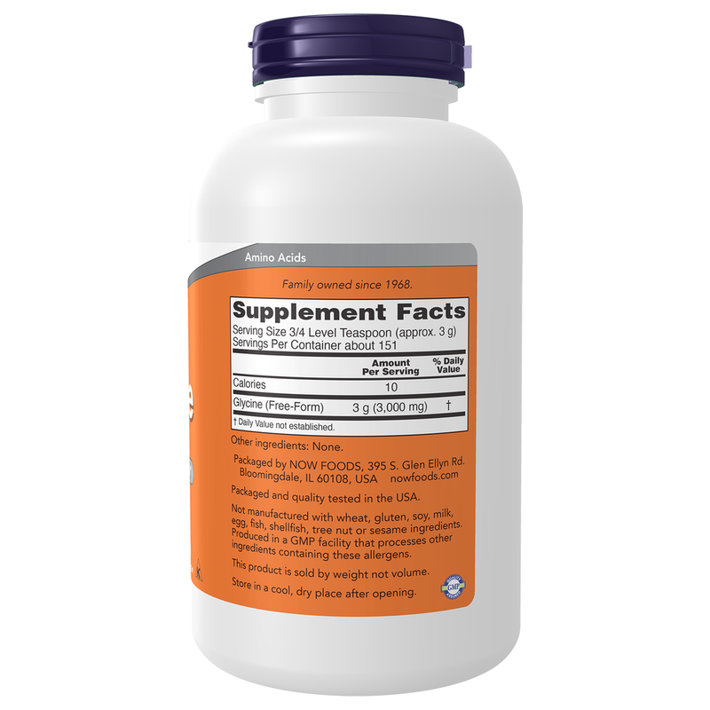 Glycine Pure Powder (1 Pound) - right view