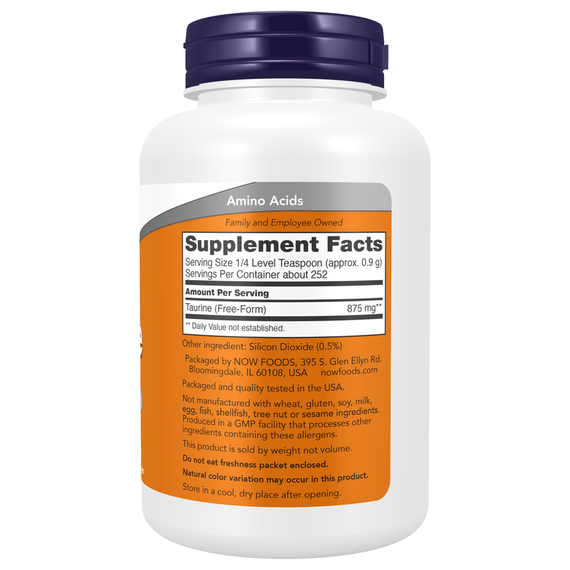 Taurine Powder (227 g) - right view