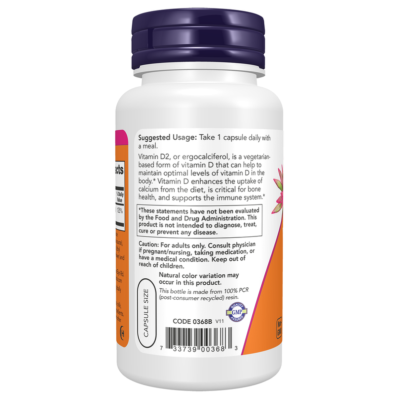 Vitamin D 1000IU (120 Capsules) - left view