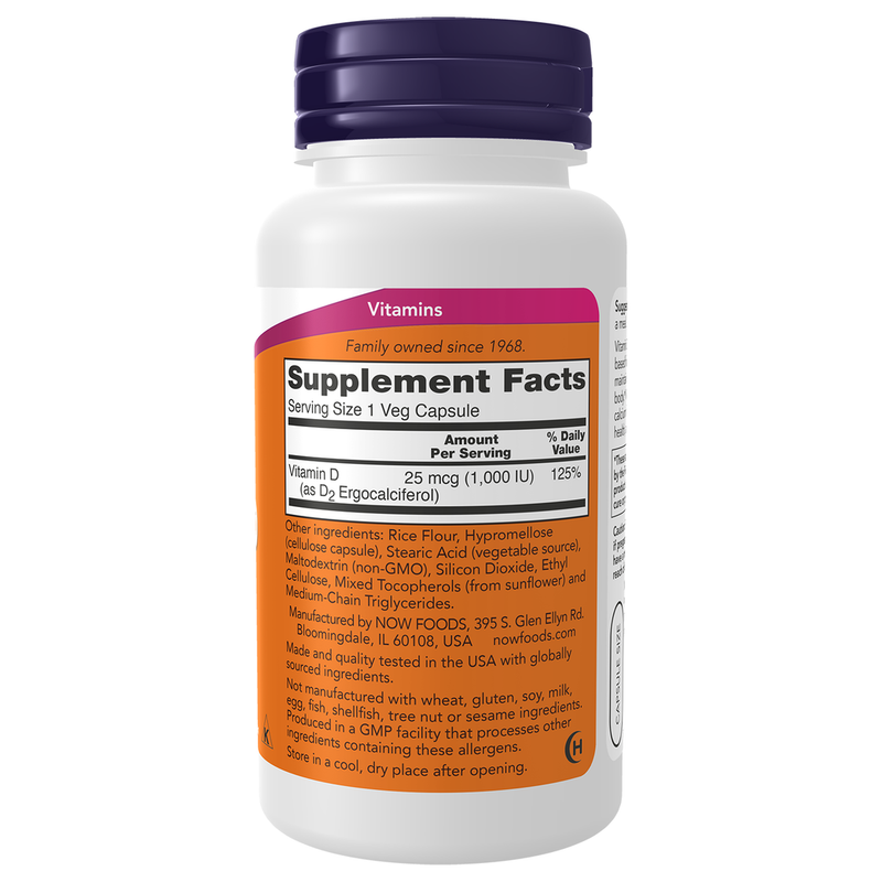 Vitamin D 1000IU (120 Capsules) - right view