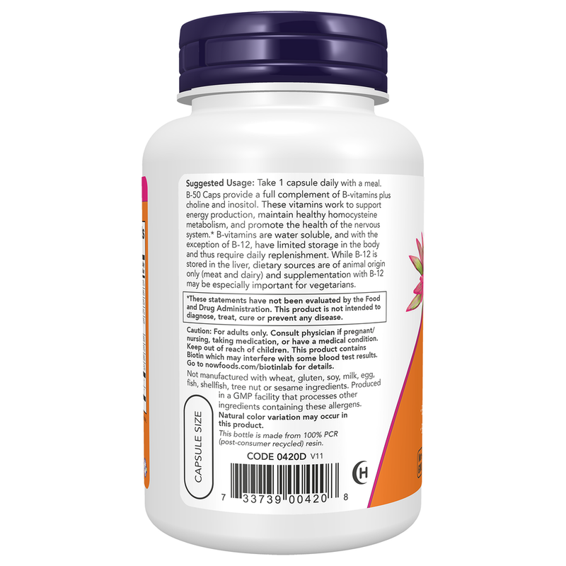 B-50 (100 Capsules) - left view