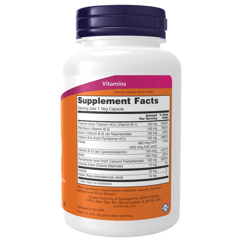 Vitamin B-100 (100 Capsules) - supplement facts