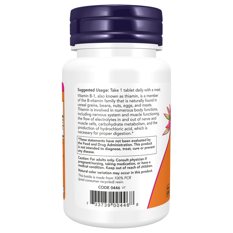 B-1 100mg (100 Tablets) - left view