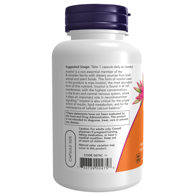 Inositol Capsules (500 mg) (100 capsules) - label information