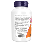 Biotin 10mg (10,000mcg) (120 Capsules) - label information