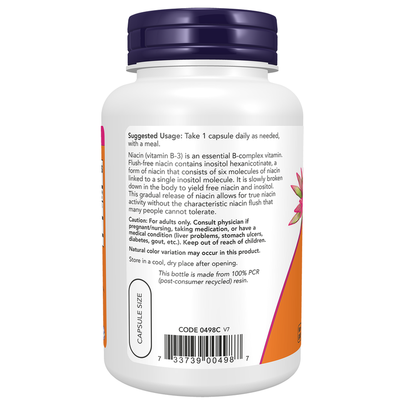 Flush Free Niacin 500mg (90 Capsules) - left view