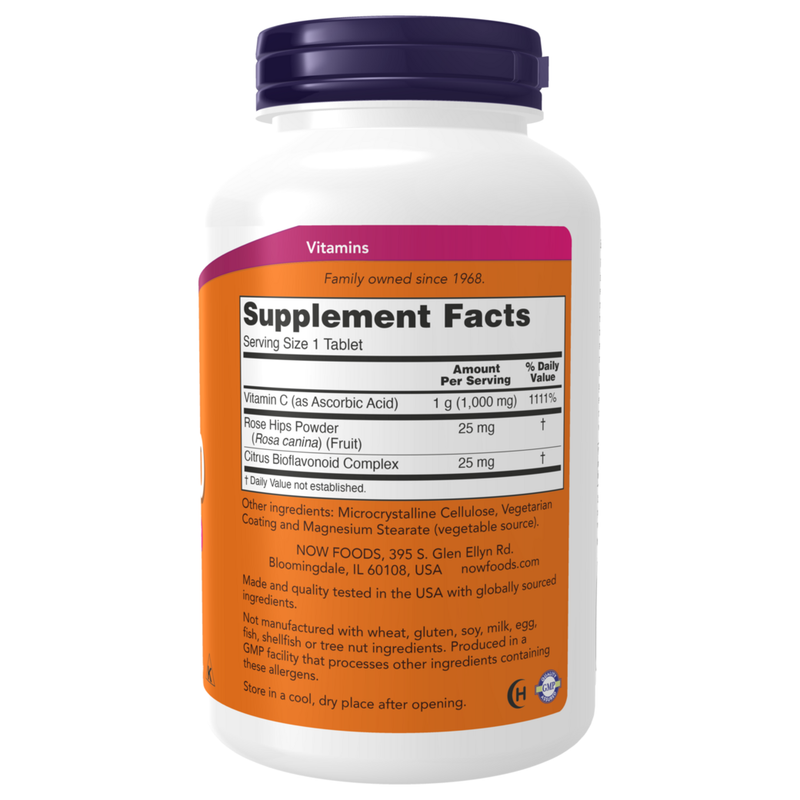 Vitamin C-1000 (250 Tablets) - supplement facts