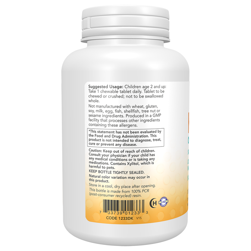 Kid Cal™ Chewables, Orange U Delicious Flavor (100 Tablets) - left view