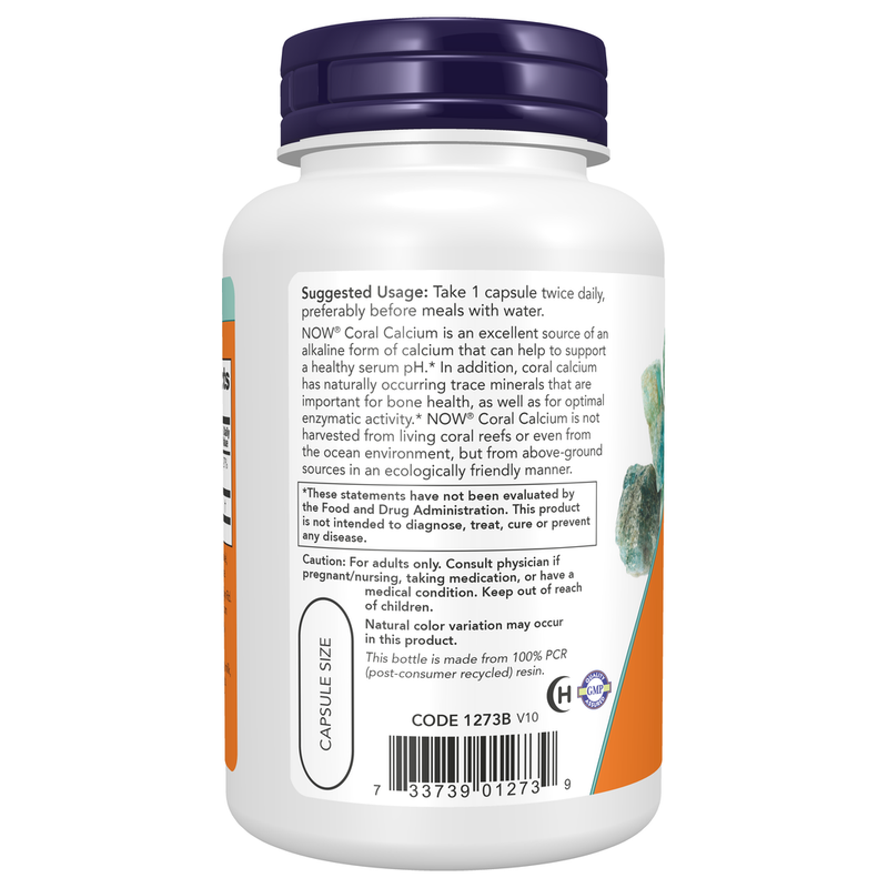 Coral Calcium 1000mg (100 Capsules) - left view