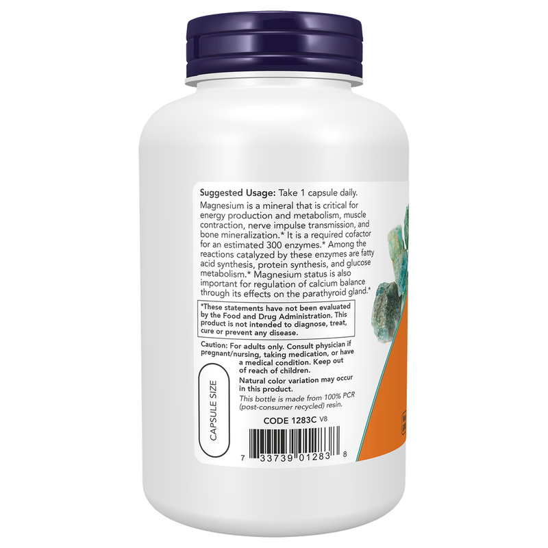 Magnesium 400mg (180 Capsules) - left view