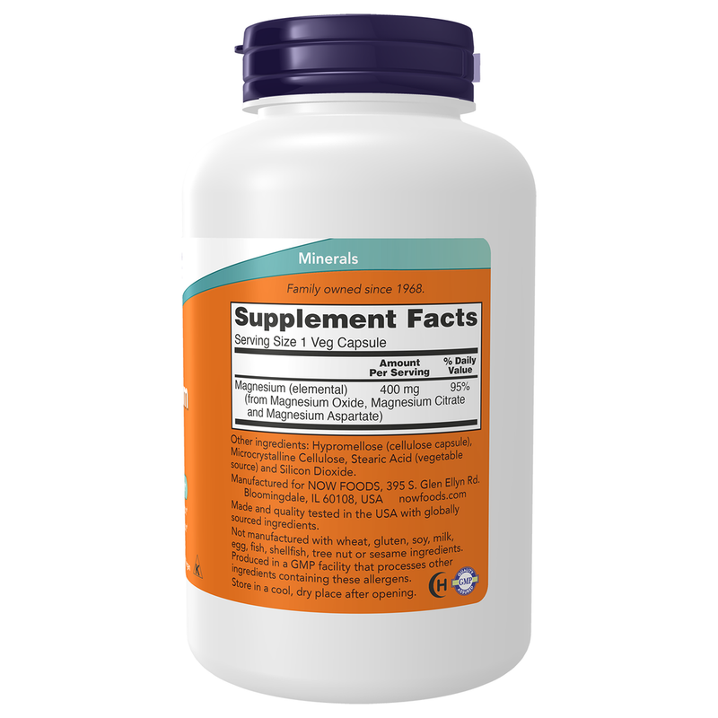 Magnesium 400mg (180 Capsules) - right view
