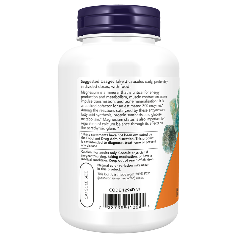 Magnesium Citrate 400mg (120 Capsules) - left view