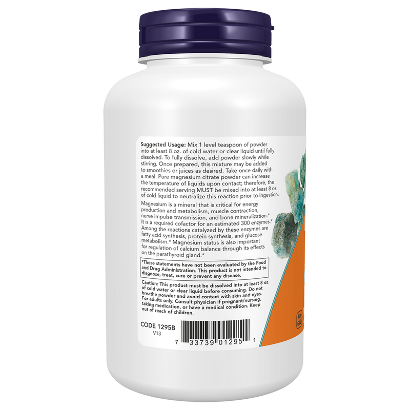 Magnesium Citrate Pure Powder (227 g) - left view