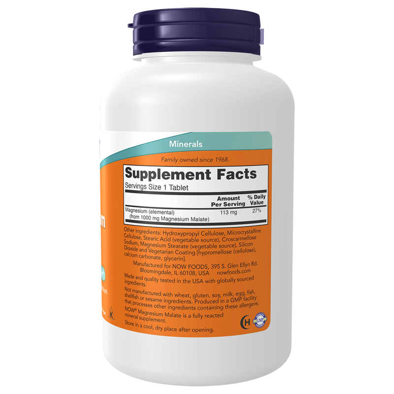 Magnesium Malate 1000mg (180 Tablets) - right view