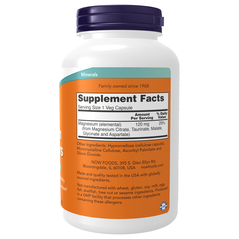 Magnesium Transporters Veg Capsules (180 Capsules) - supplement facts