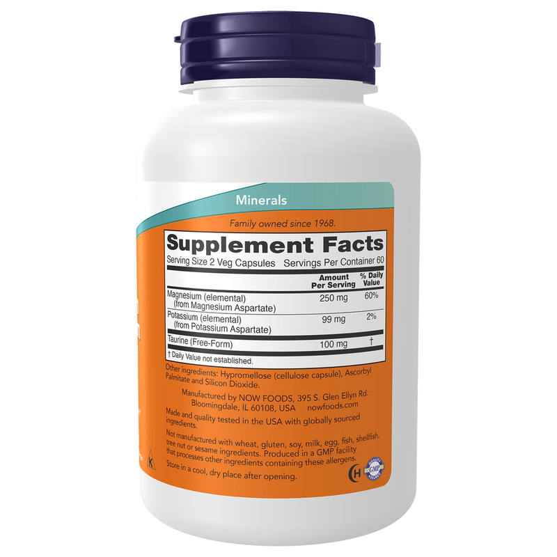Magnesium & Potassium Aspartate (120 Capsules) - right view
