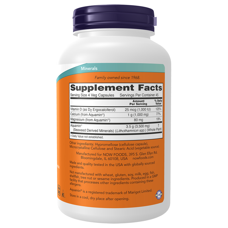 Red Mineral Algae Aquamin® (180 Capsules) - right view