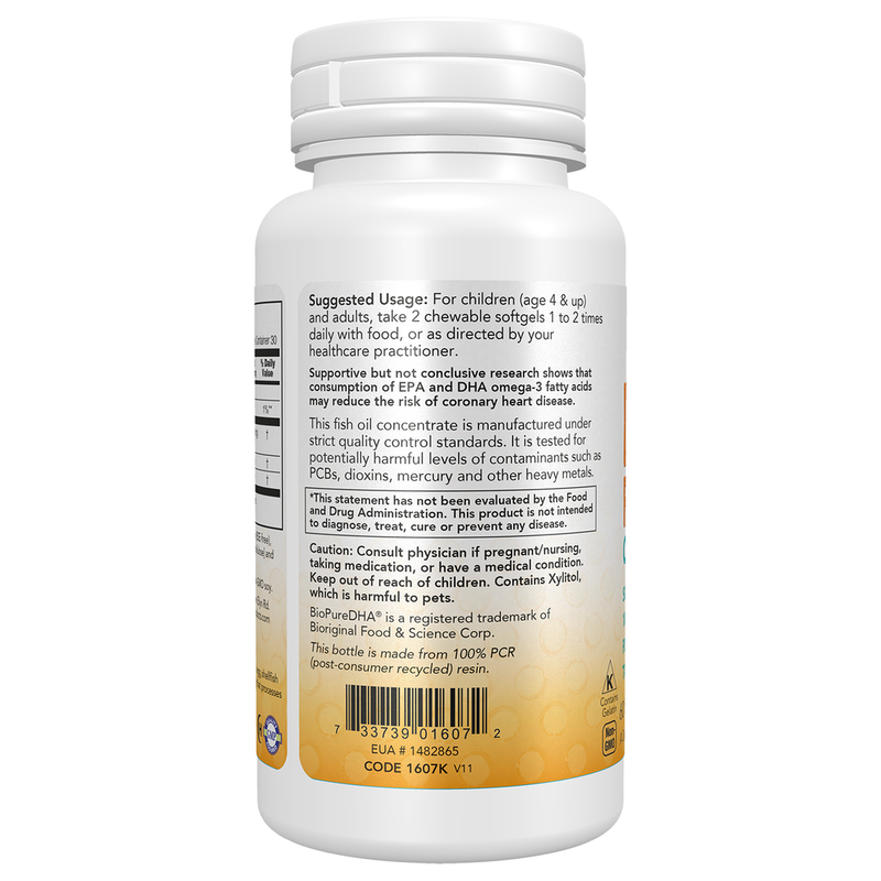 DHA 100mg (60 Softgels) - left view