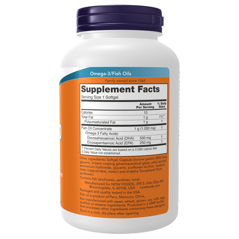 DHA-500 Double Strength (180 Softgels) - supplement facts