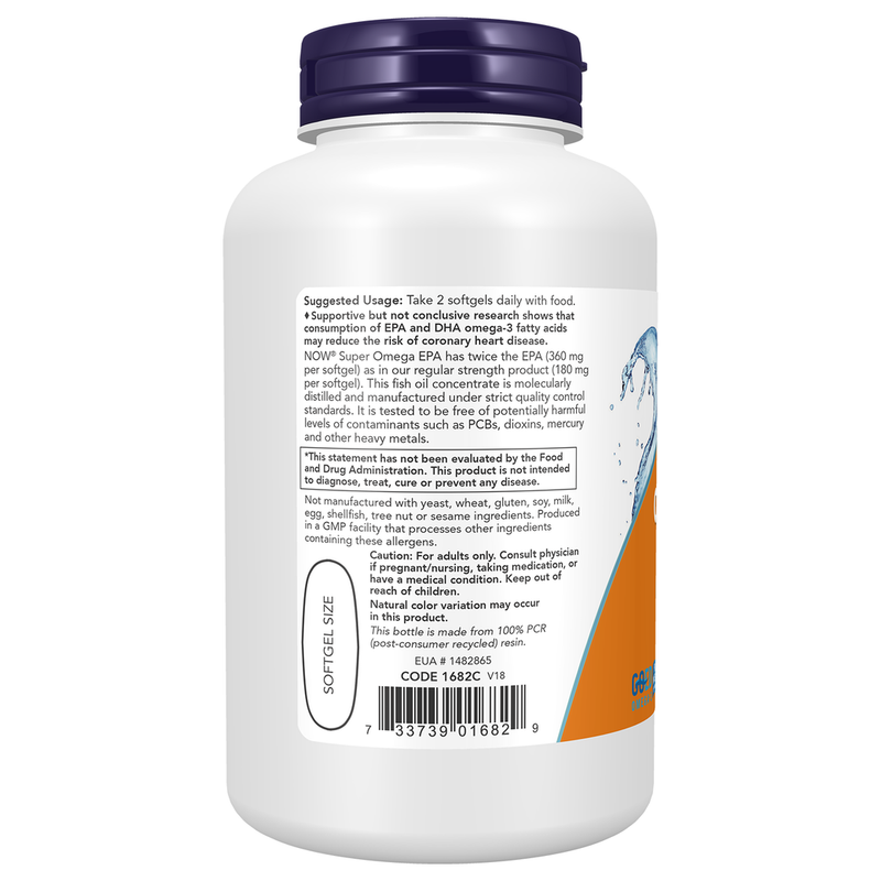 Super Omega EPA (120 Softgels) - left view