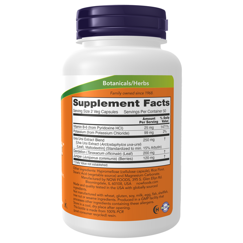 Water Out (100 Capsules) - supplement facts