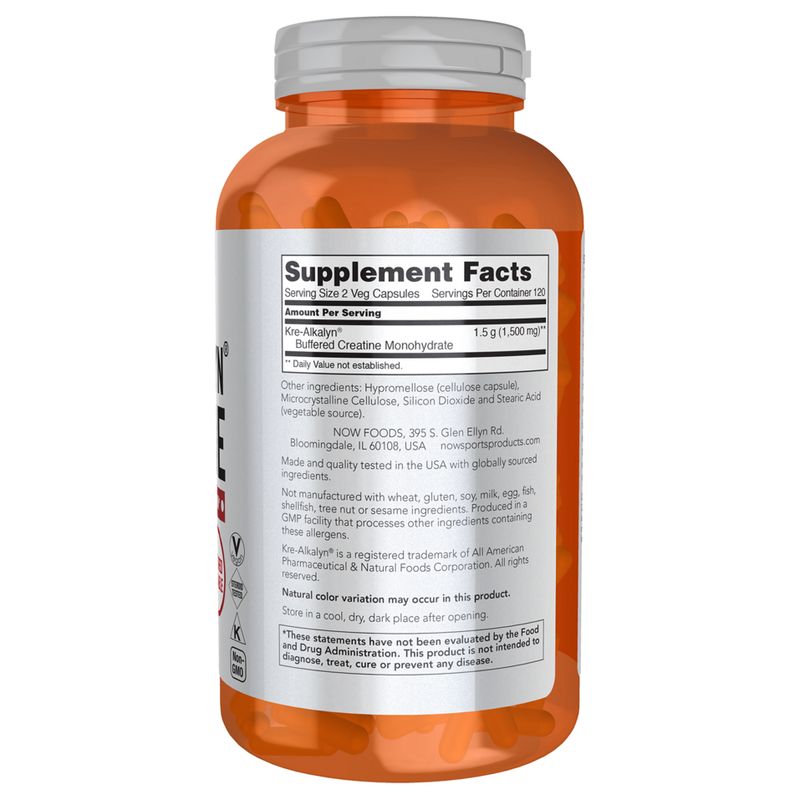 Kre-Alkalyn Creatine (240 Capsules) - supplement facts