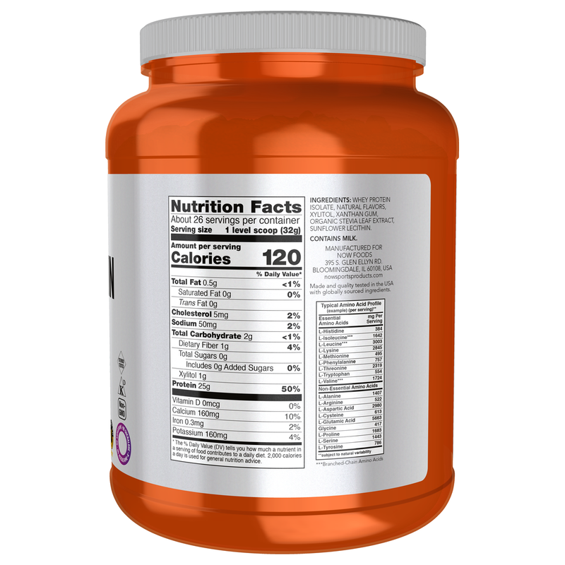 Whey Protein Isolate Vanilla (816 g) - right view