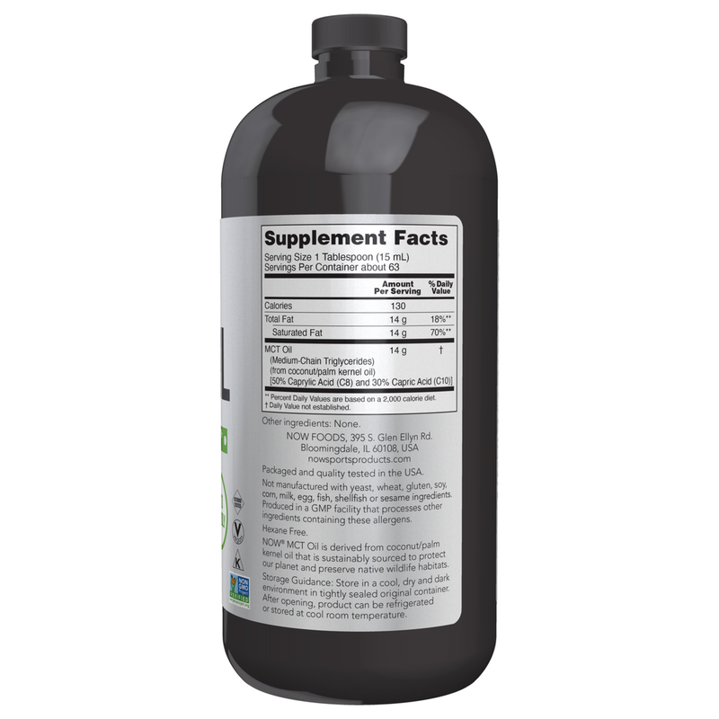 MCT Oil (946 ml) - supplement facts