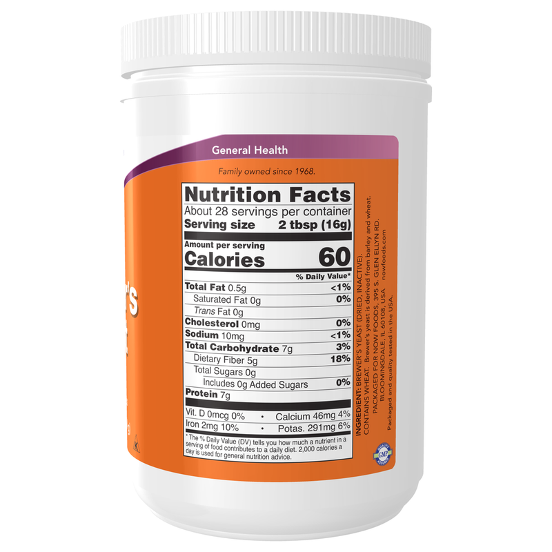Brewers Yeast Debittered (454 g) - supplement facts