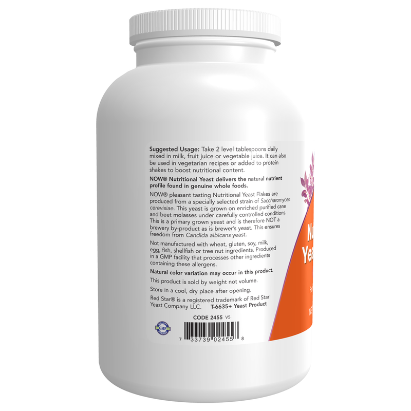 Nutritional Yeast Flakes (284 g) - label information