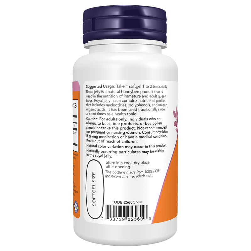 Royal Jelly 1000mg (60 Softgels) - left view