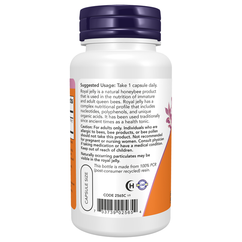 Royal Jelly 1500mg (60 Capsules) - left view