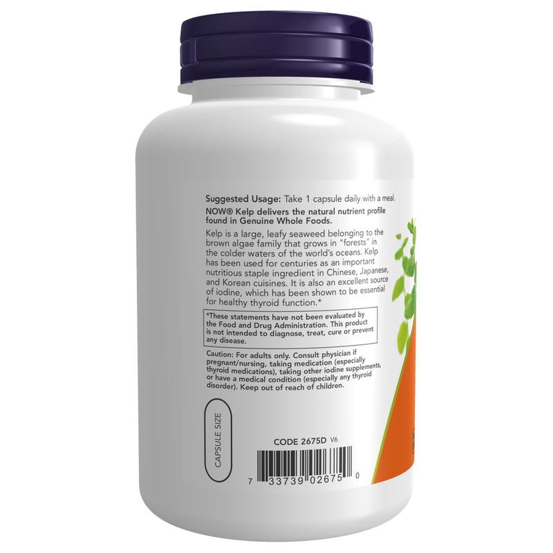 Kelp 325mcg (250 Capsules) - label information