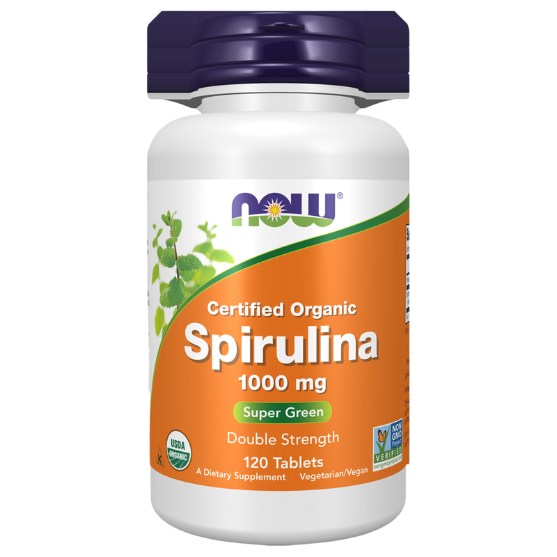 Organic Spirulina 1000mg (120 Tablets)