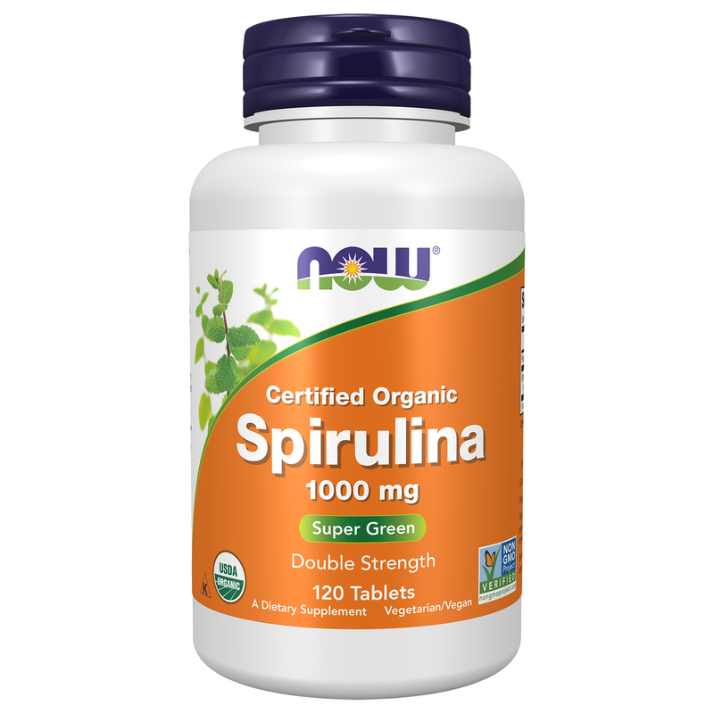 Organic Spirulina 1000mg (120 Tablets)