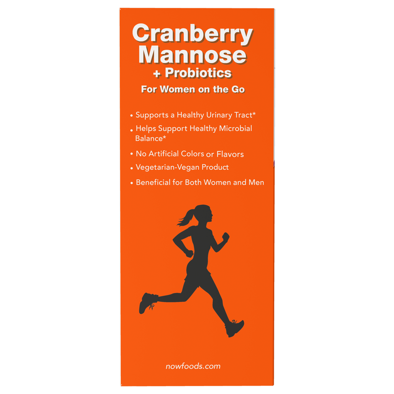 Cranberry Mannose + Probiotics (24 Pack) - label information