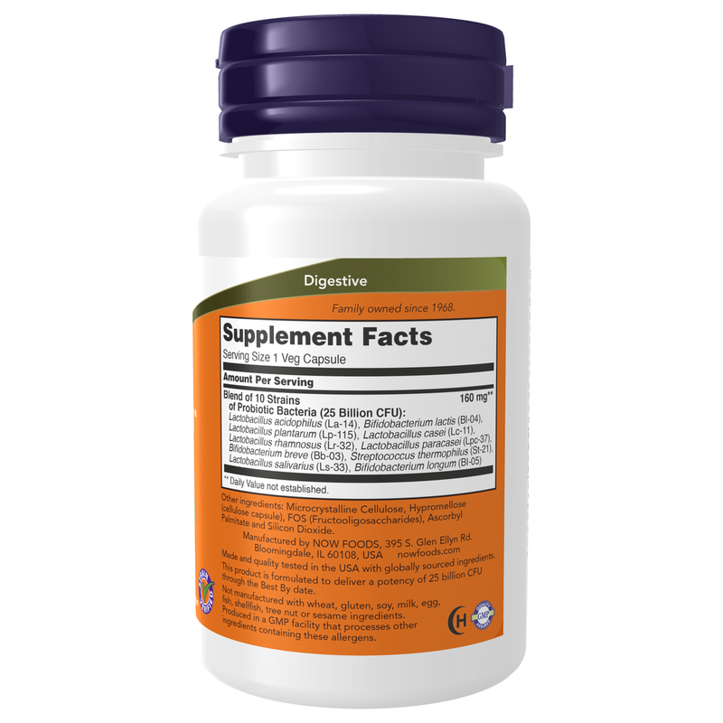 Probiotic-10 25 Billion (50 Capsules) - supplement facts