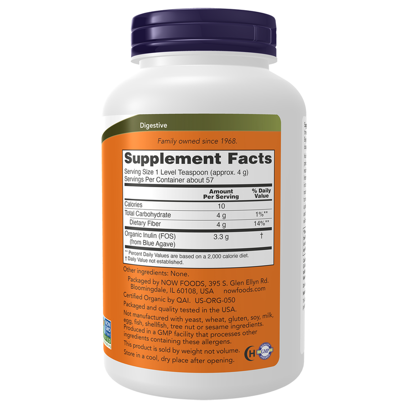 Organic Inulin Powder (227 g) - right view