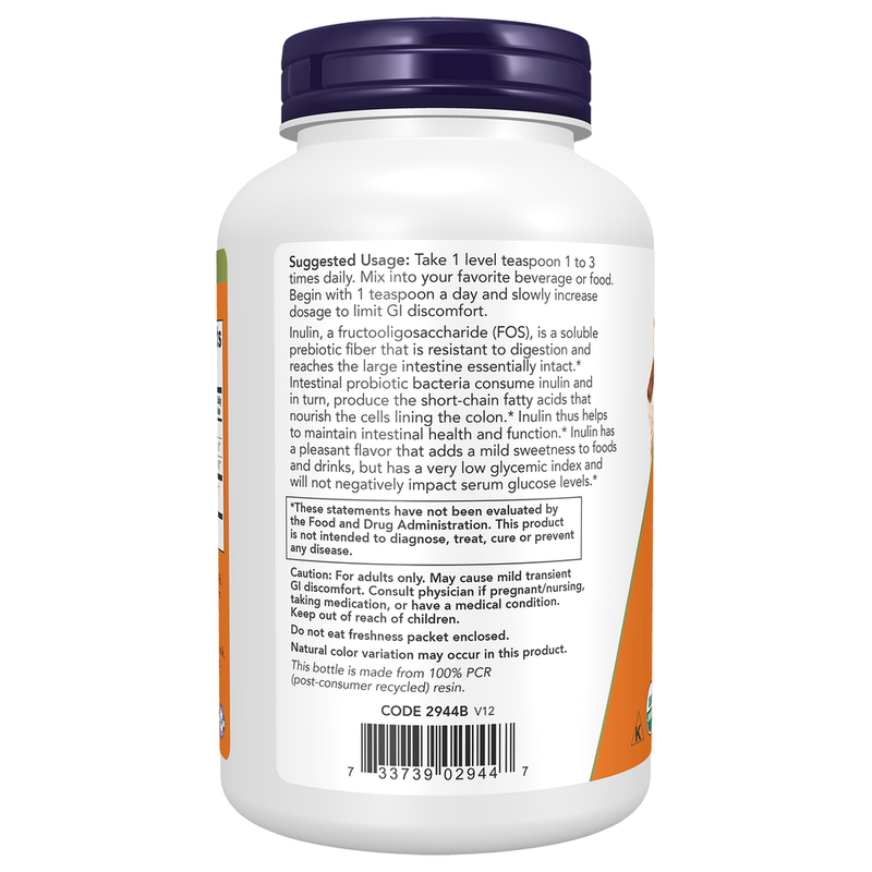 Organic Inulin Powder (227 g) - left view