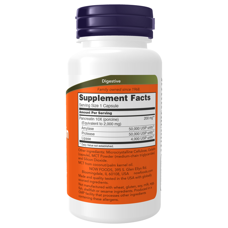 Pancreatin 2000 (100 Capsules) - supplement facts