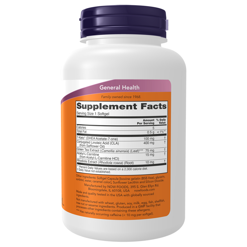 7-KETO LeanGels (120 Softgel) - supplement facts