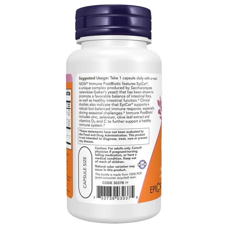 Immune PostBiotic (60 Capsules) - left view